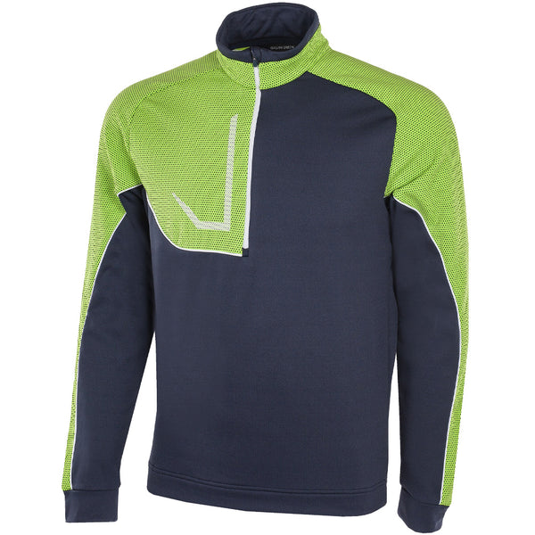 Galvin Green Daxton Insula 1/2 Zip Sweater - Navy/Lime/White