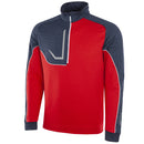 Galvin Green Daxton Insula 1/2 Zip Sweater - Red/Navy