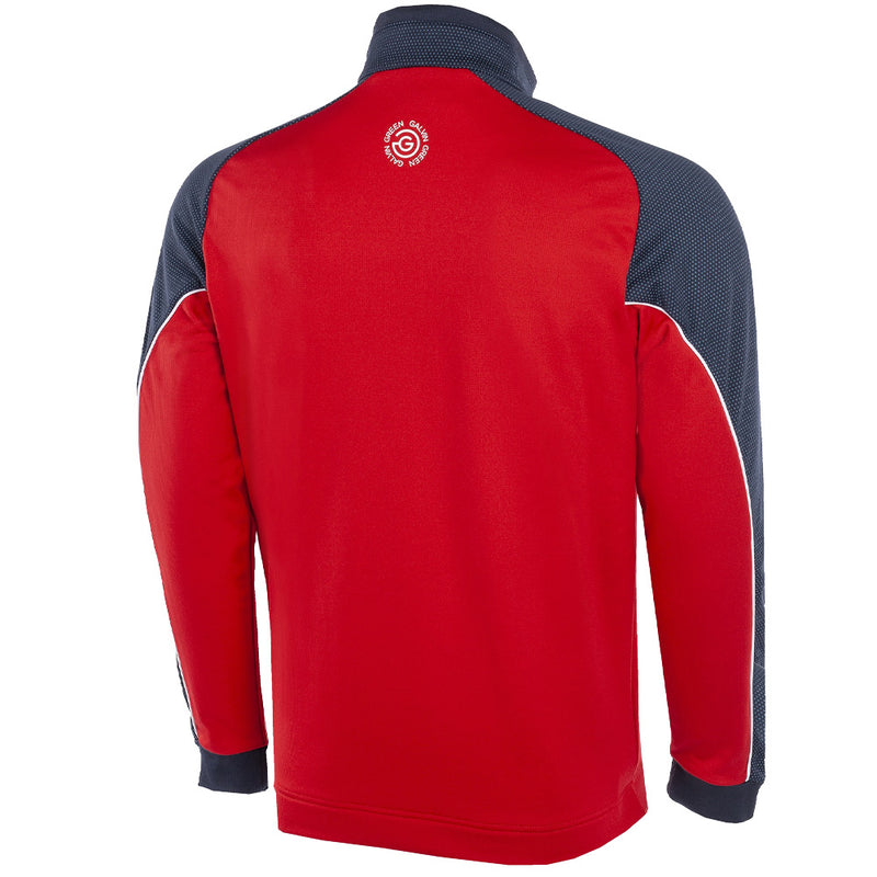 Galvin Green Daxton Insula 1/2 Zip Sweater - Red/Navy