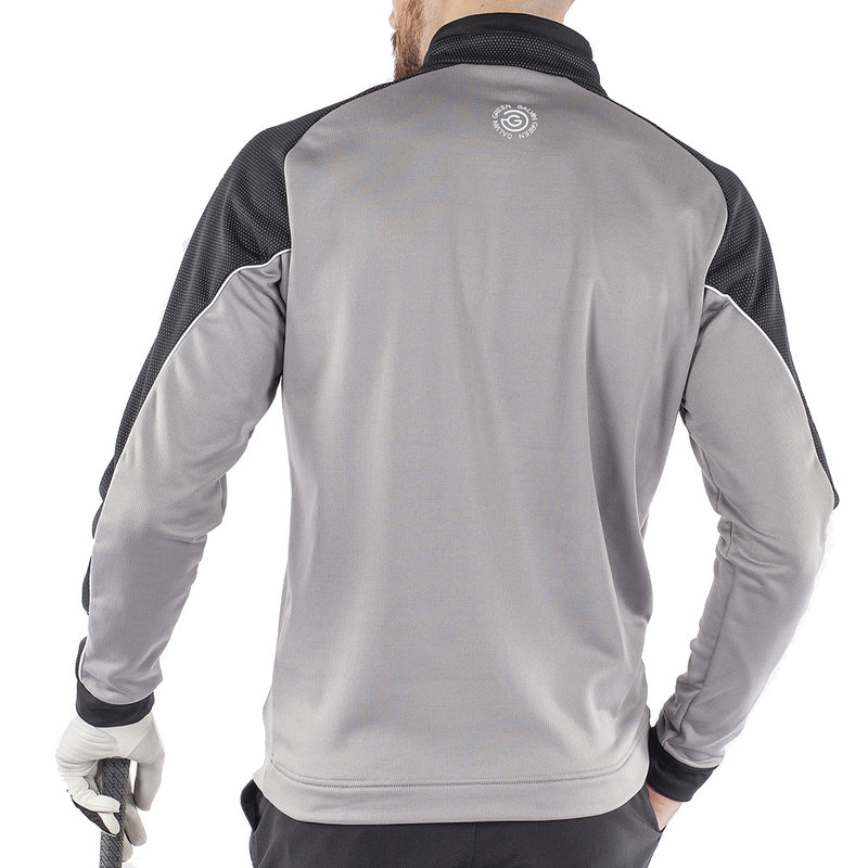 Galvin Green Daxton Insula 1/2 Zip Sweater - Sharkskin/Black