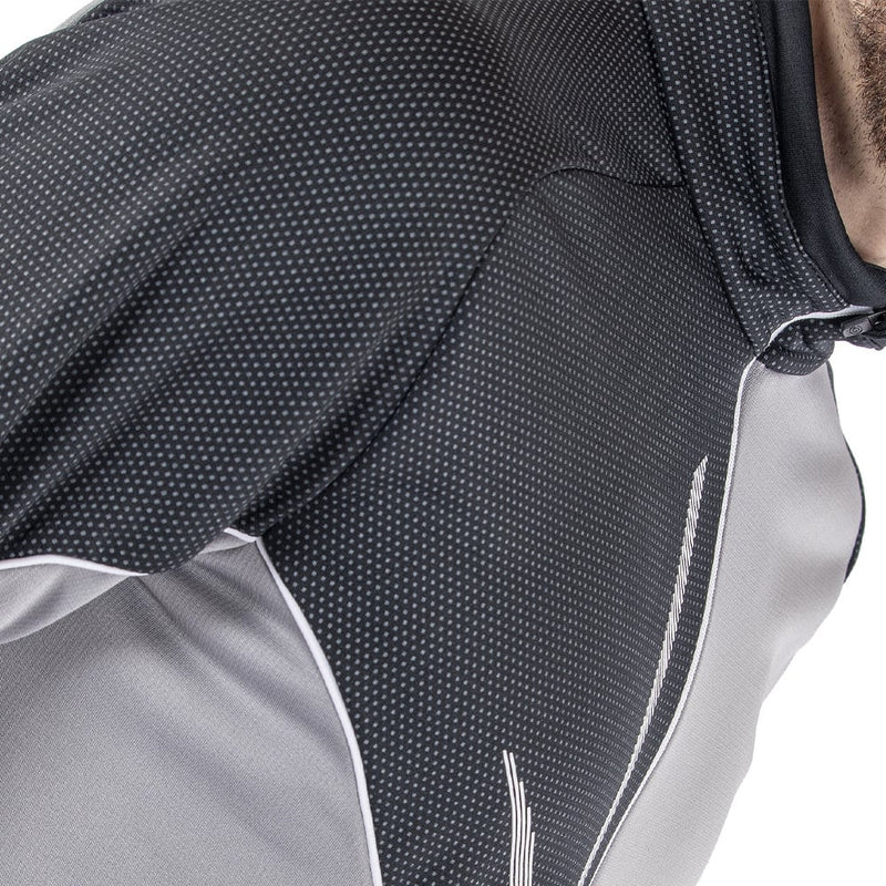 Galvin Green Daxton Insula 1/2 Zip Sweater - Sharkskin/Black