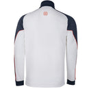 Galvin Green Daxton Insula 1/4 Zip Pullover - White/Navy/Orange