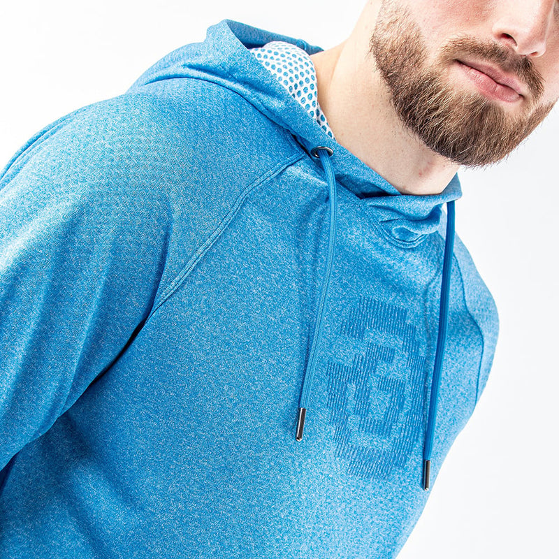 Galvin Green Desmond Insula Hoodie - Blue Melange