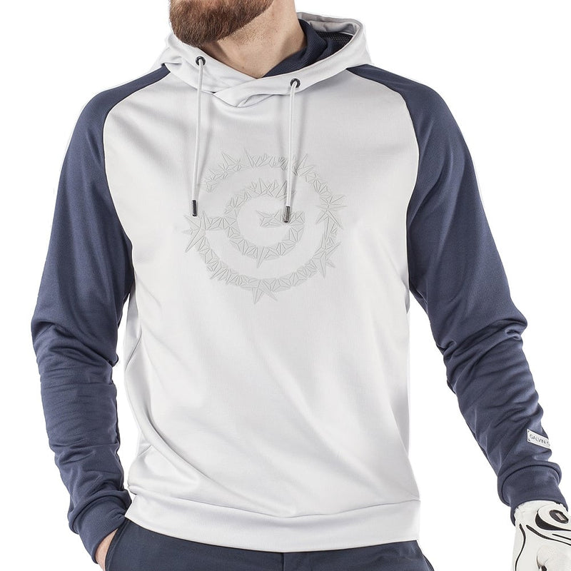 Galvin Green Devlin Insula Hoodie - Cool Grey/Navy