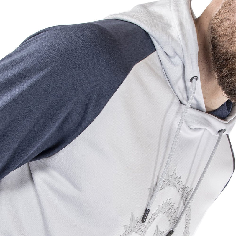 Galvin Green Devlin Insula Hoodie - Cool Grey/Navy