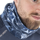 Galvin Green Dragan Insula Snood - Navy/Blue Bell/White
