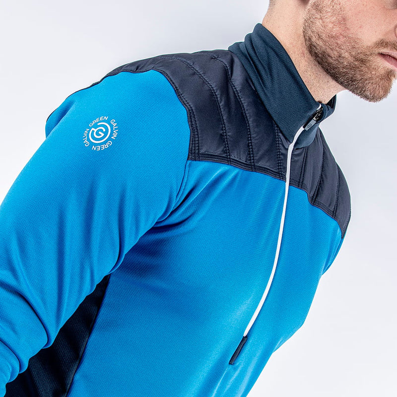 Galvin Green Durante Insula 1/4 Zip Pullover - Blue/Navy/White