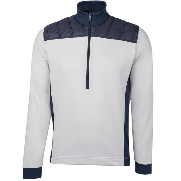 Galvin Green Durante Insula 1/4 Zip Pullover - Cool Grey/Navy