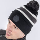 Galvin Green Leighton Interface-1 Beanie - Black/Forged Iron/White