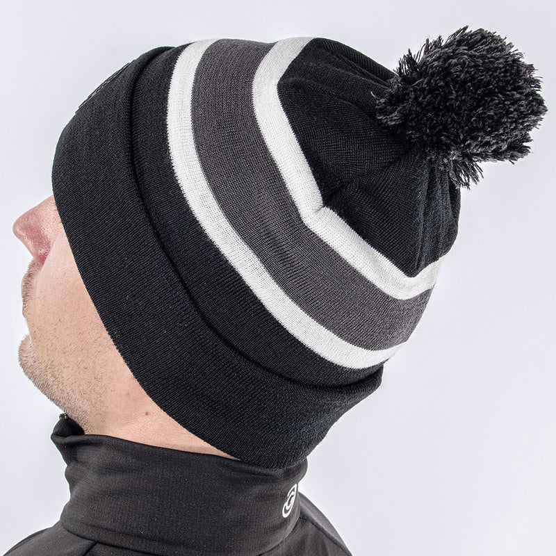 Galvin Green Leighton Interface-1 Beanie - Black/Forged Iron/White