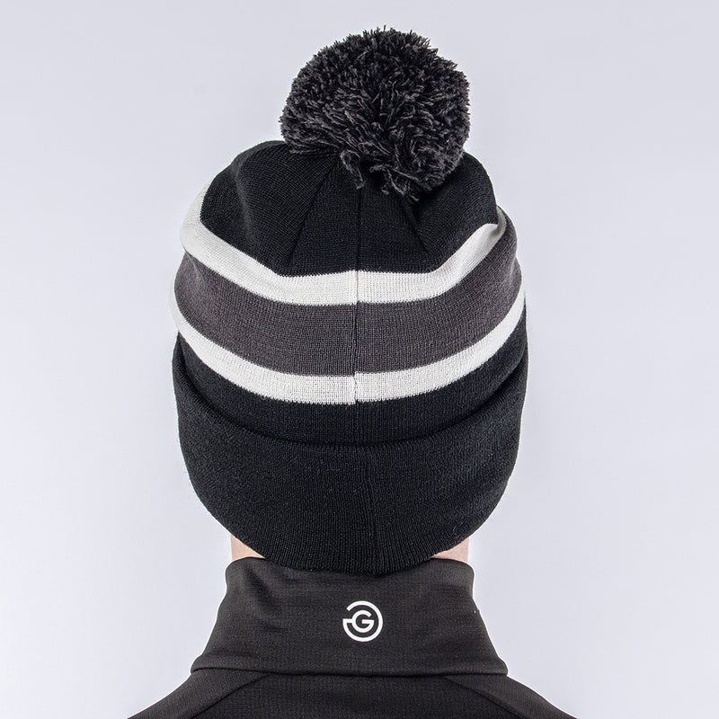 Galvin Green Leighton Interface-1 Beanie - Black/Forged Iron/White