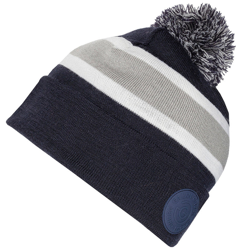 🎁 Galvin Green Leighton Interface-1 Beanie - Navy/Cool Grey/White (100% off)