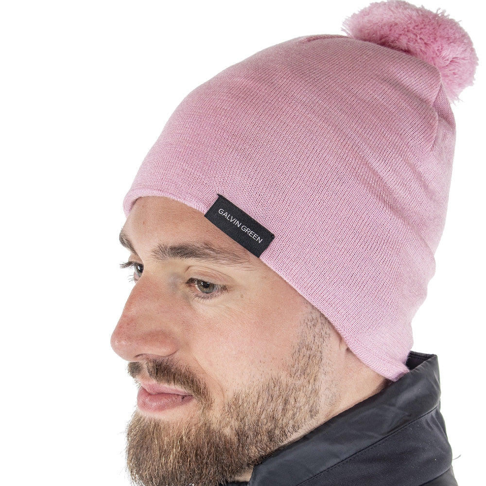 Galvin Green Lemmy Interface 1 Beanie Hat Light Pink