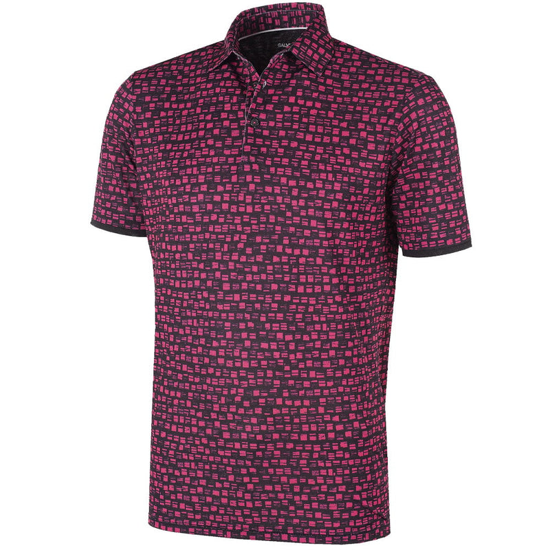 Galvin Green Mack Ventil8+ Polo Shirt - Pink/Black