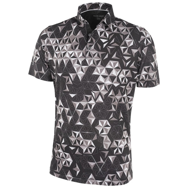 Galvin Green Makai Ventil8+ Polo Shirt - Black/Sharkskin/White