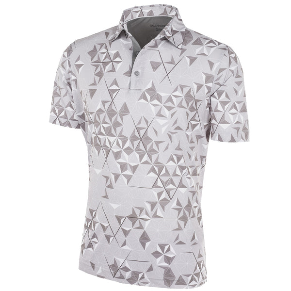 Galvin Green Makai Ventil8+ Polo Shirt - Cool Grey/Sharkskin/White