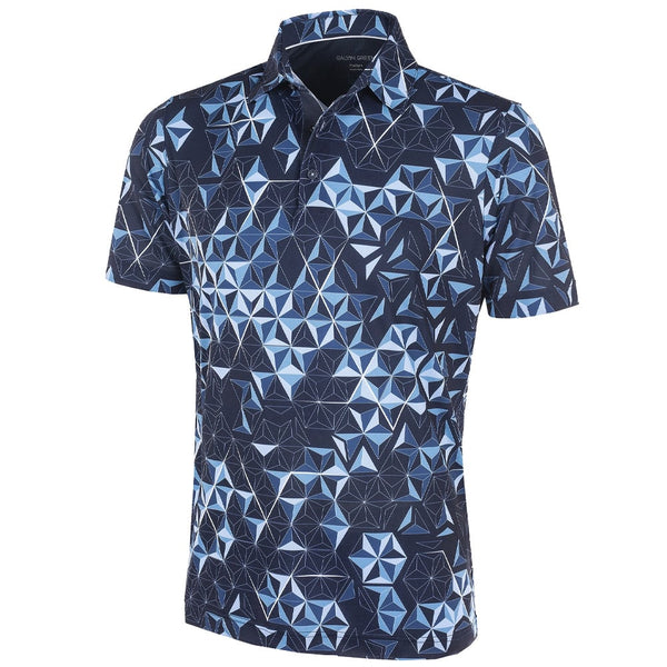 Galvin Green Makai Ventil8+ Polo Shirt - Navy/Blue Bell/White