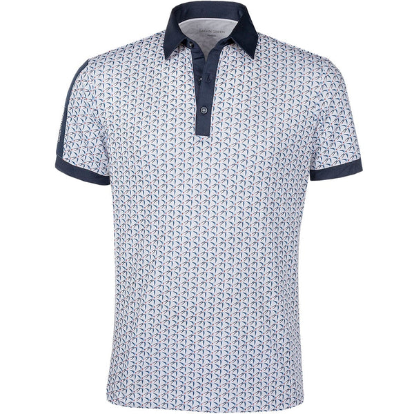 Galvin Green Malcolm Ventil8+ Polo Shirt - White/Navy/Orange