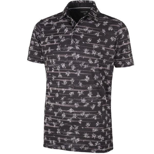 Galvin Green Malik Ventil8+ Polo Shirt - Black/Sharkskin
