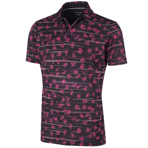 Galvin Green Malik Ventil8+ Polo Shirt - Pink/Black