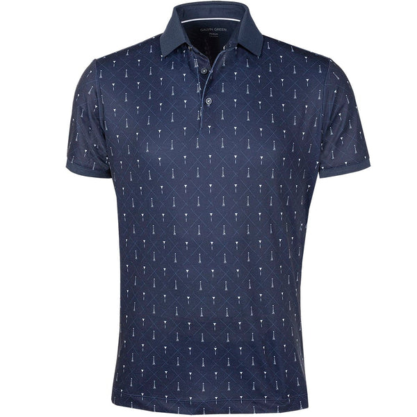 Galvin Green Manolo Ventil8+ Polo Shirt - Navy/White