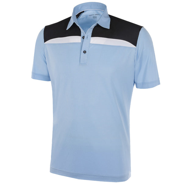 Galvin Green Mapping Ventil8+ Polo Shirt - Blue Bell/Black/White