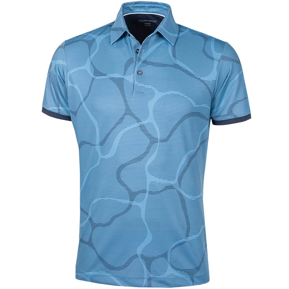 Galvin Green Markos Ventil8 Polo Shirt Ensign Blue Navy