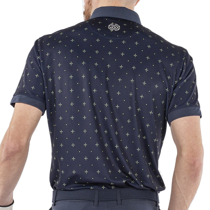 Galvin Green Marlow Ventil8+ Polo Shirt - Navy/Lime