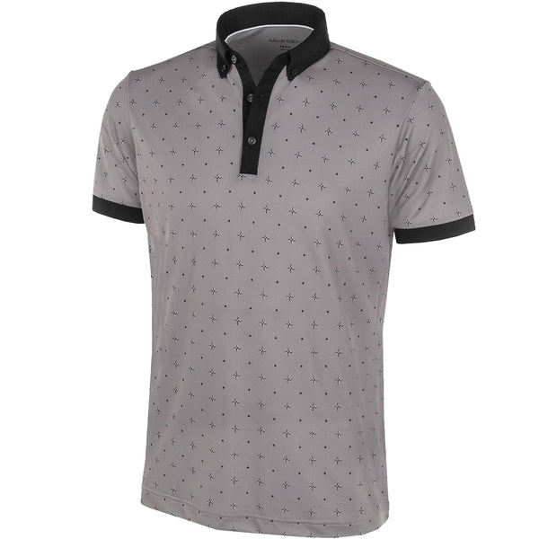 Galvin Green Marlow Ventil8+ Polo Shirt - Sharkskin/Black