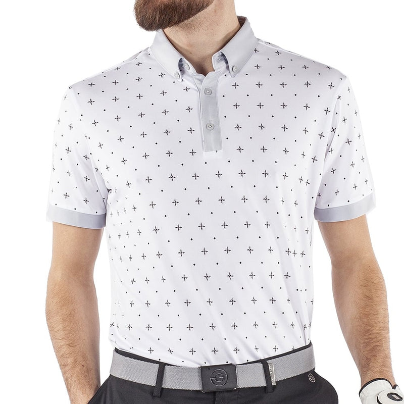 Galvin Green Marlow Ventil8+ Polo Shirt - White/Cool Grey