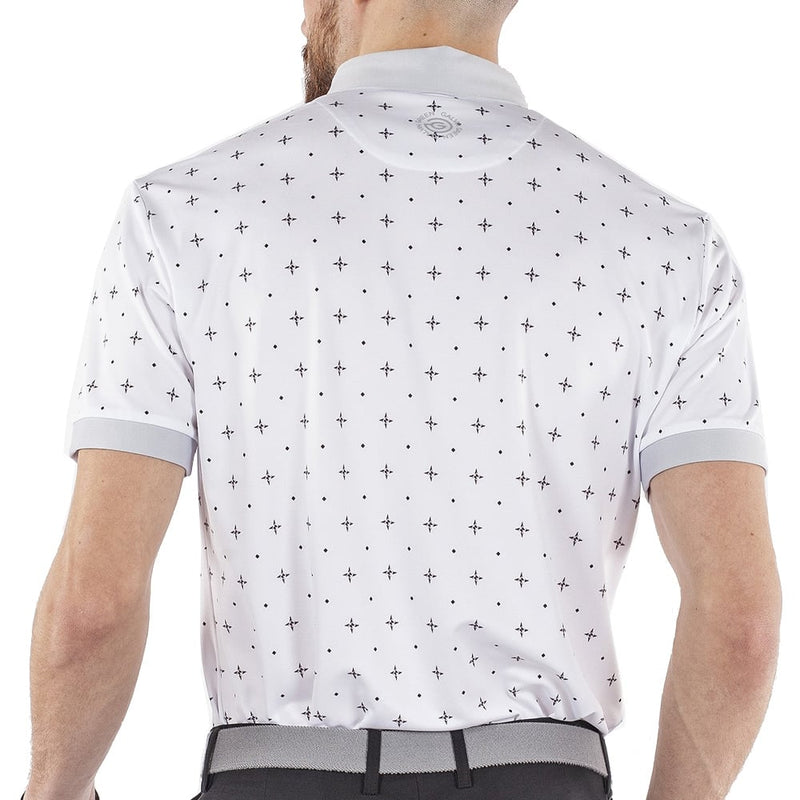 Galvin Green Marlow Ventil8+ Polo Shirt - White/Cool Grey