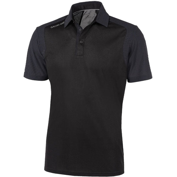 Galvin Green Massimo Ventil8+ Polo Shirt - Black/Black