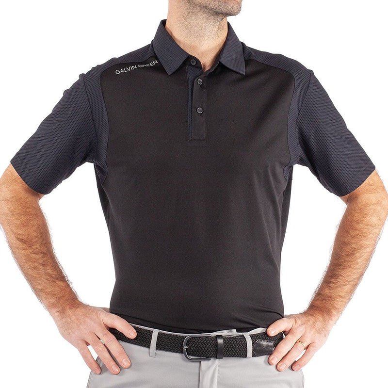 Galvin Green Massimo Ventil8+ Polo Shirt - Black/Black
