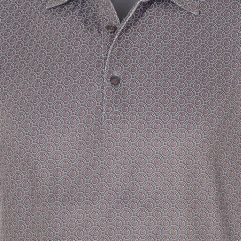 Galvin Green Mauro V8+ Polo Shirt - Sharkskin/White