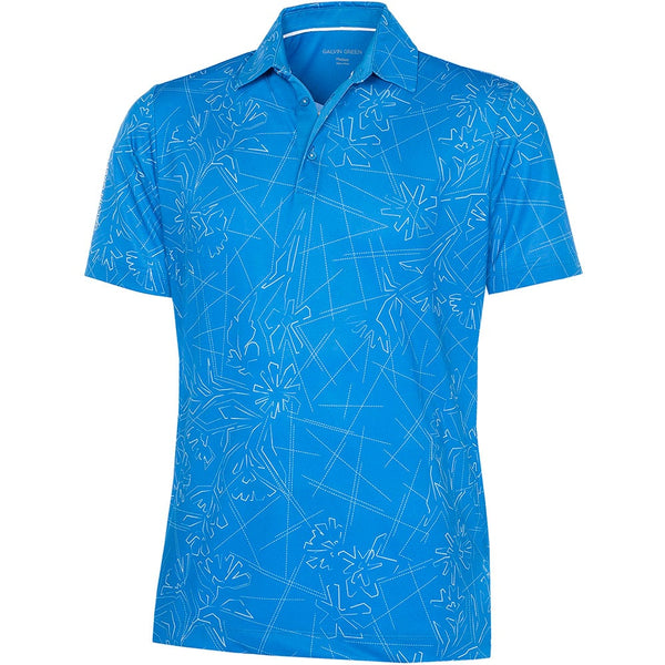 Galvin Green Maverick V8+ Polo Shirt - Blue/White