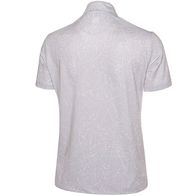 Galvin Green Maverick V8+ Polo Shirt - Cool Grey/White