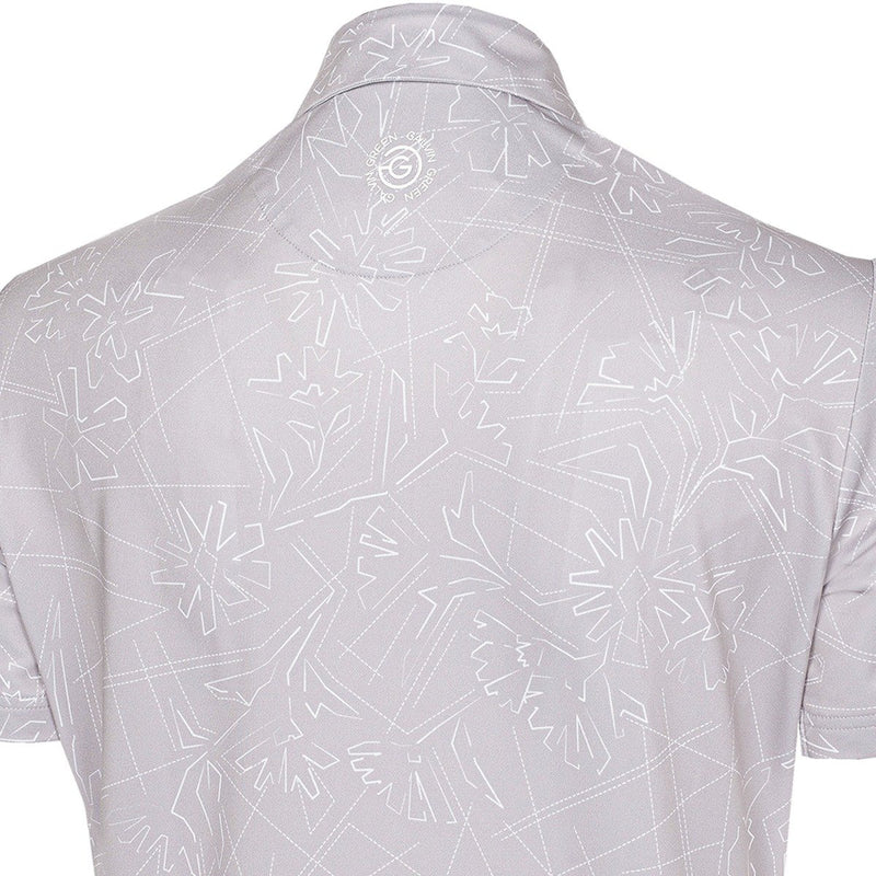 Galvin Green Maverick V8+ Polo Shirt - Cool Grey/White