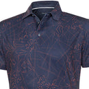 Galvin Green Maverick V8+ Polo Shirt - Navy/Orange