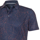 Galvin Green Maverick V8+ Polo Shirt - Navy/Orange