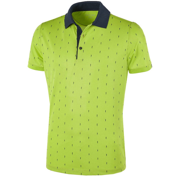 Galvin Green Mayson Ventil8+ Polo Shirt - Lime/Navy