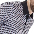 Galvin Green Mercer Ventil8+ Polo Shirt - Black/Blue Bell/Sharkskin