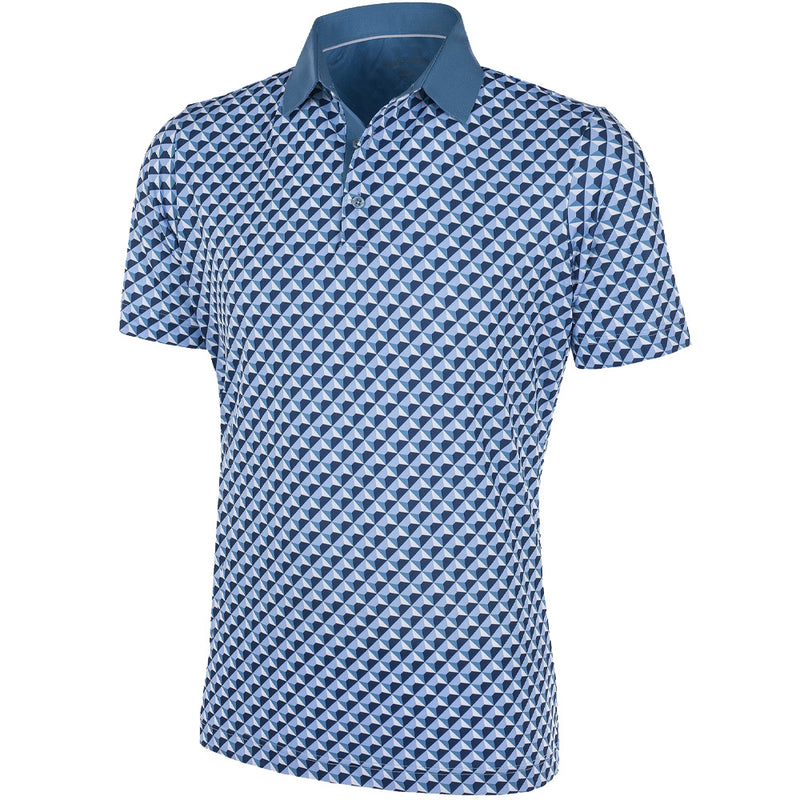 Galvin Green Mercer Ventil8+ Polo Shirt - Niagra Blue/Blue Bell/White