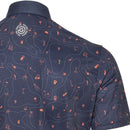 Galvin Green Miro V8+ Polo Shirt - Navy/Orange