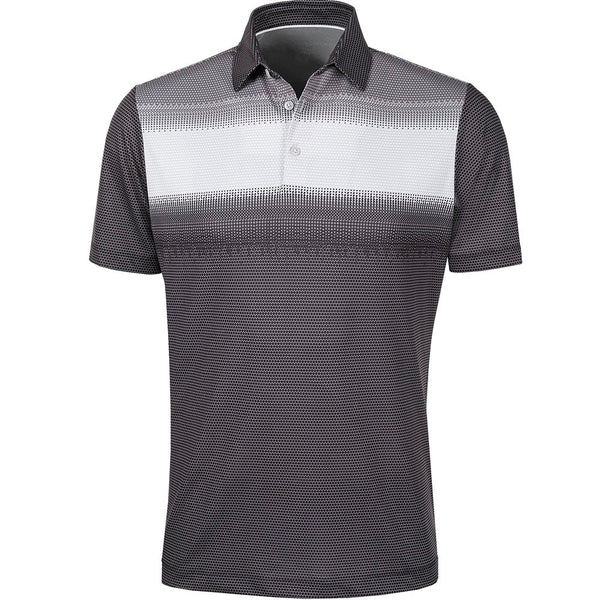 Galvin Green Mo Ventil8+ Polo Shirt - Black/White/Sharkskin