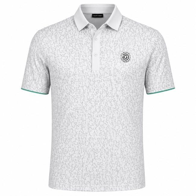 Galvin Green Milton Polo Shirt - White/Golf Green