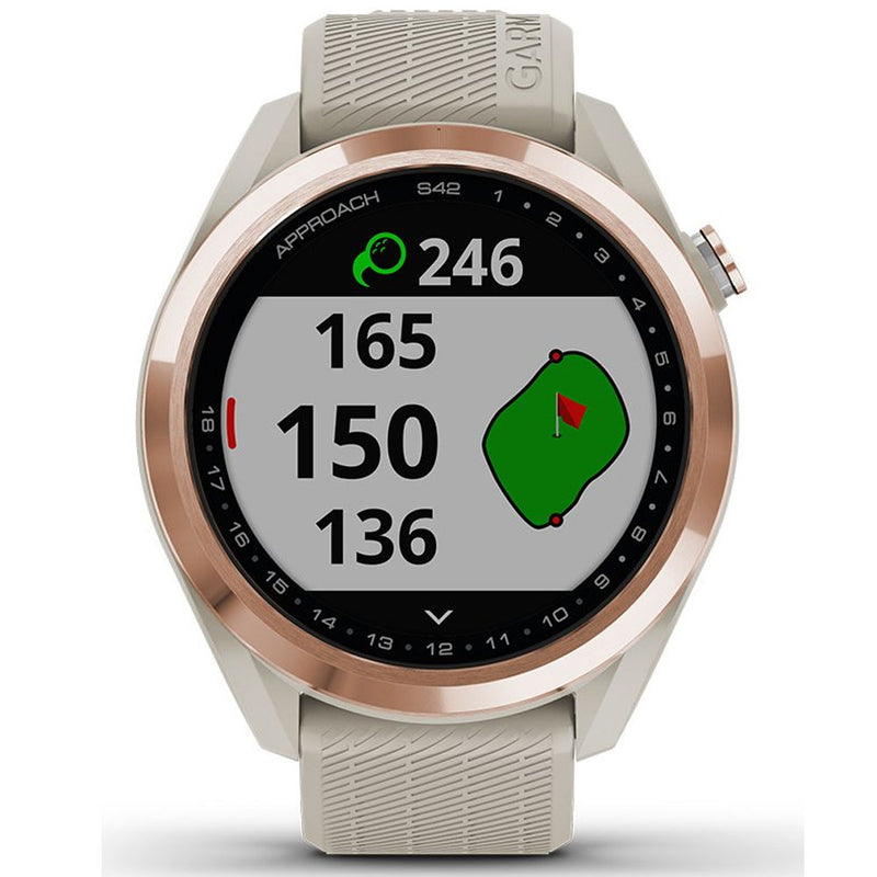 Garmin Approach S42 Golf GPS Watch - Rose Gold/Sand
