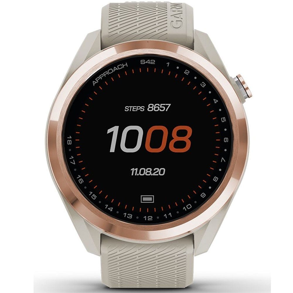 Garmin Approach S42 Golf GPS Watch - Rose Gold/Sand