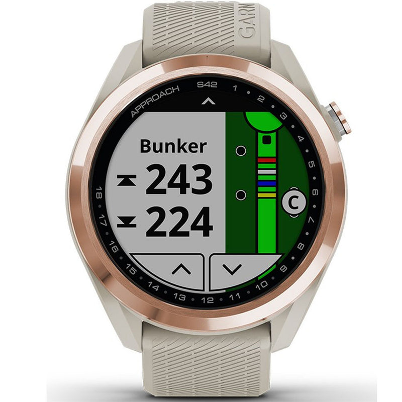 Garmin Approach S42 Golf GPS Watch - Rose Gold/Sand