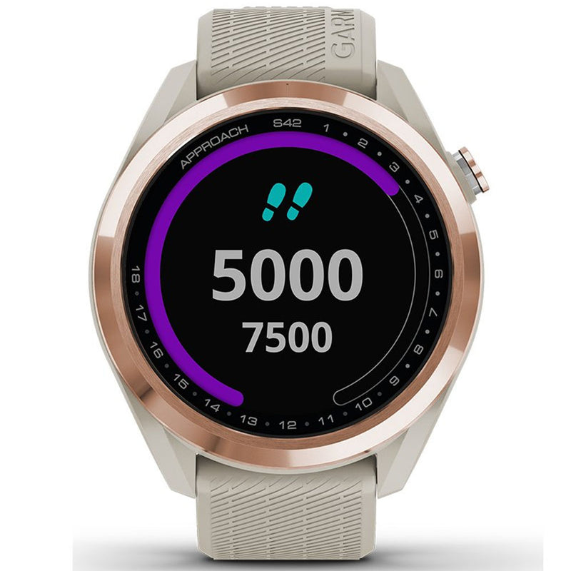 Garmin Approach S42 Golf GPS Watch - Rose Gold/Sand