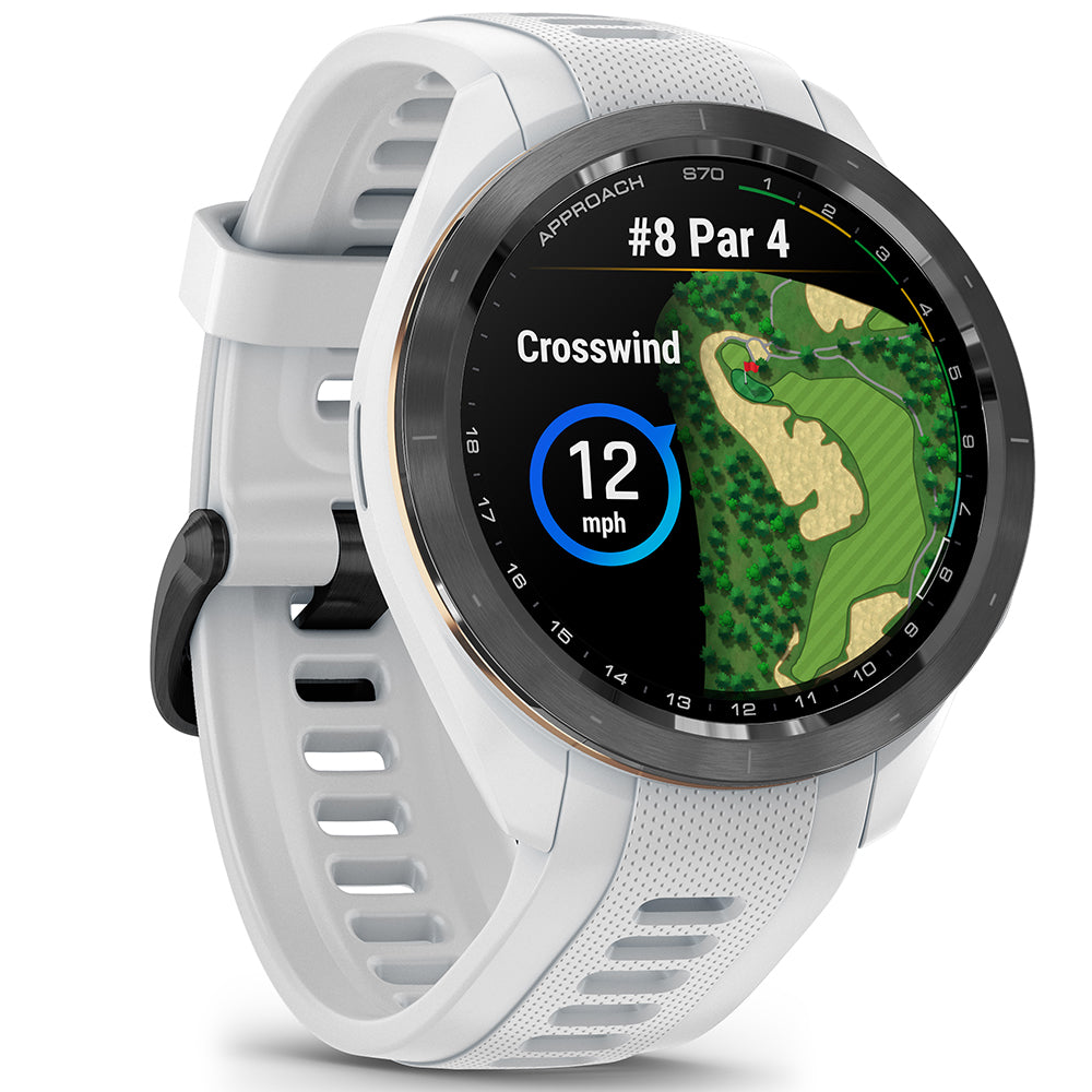 Garmin Approach S70 Golf GPS Smart Watch White